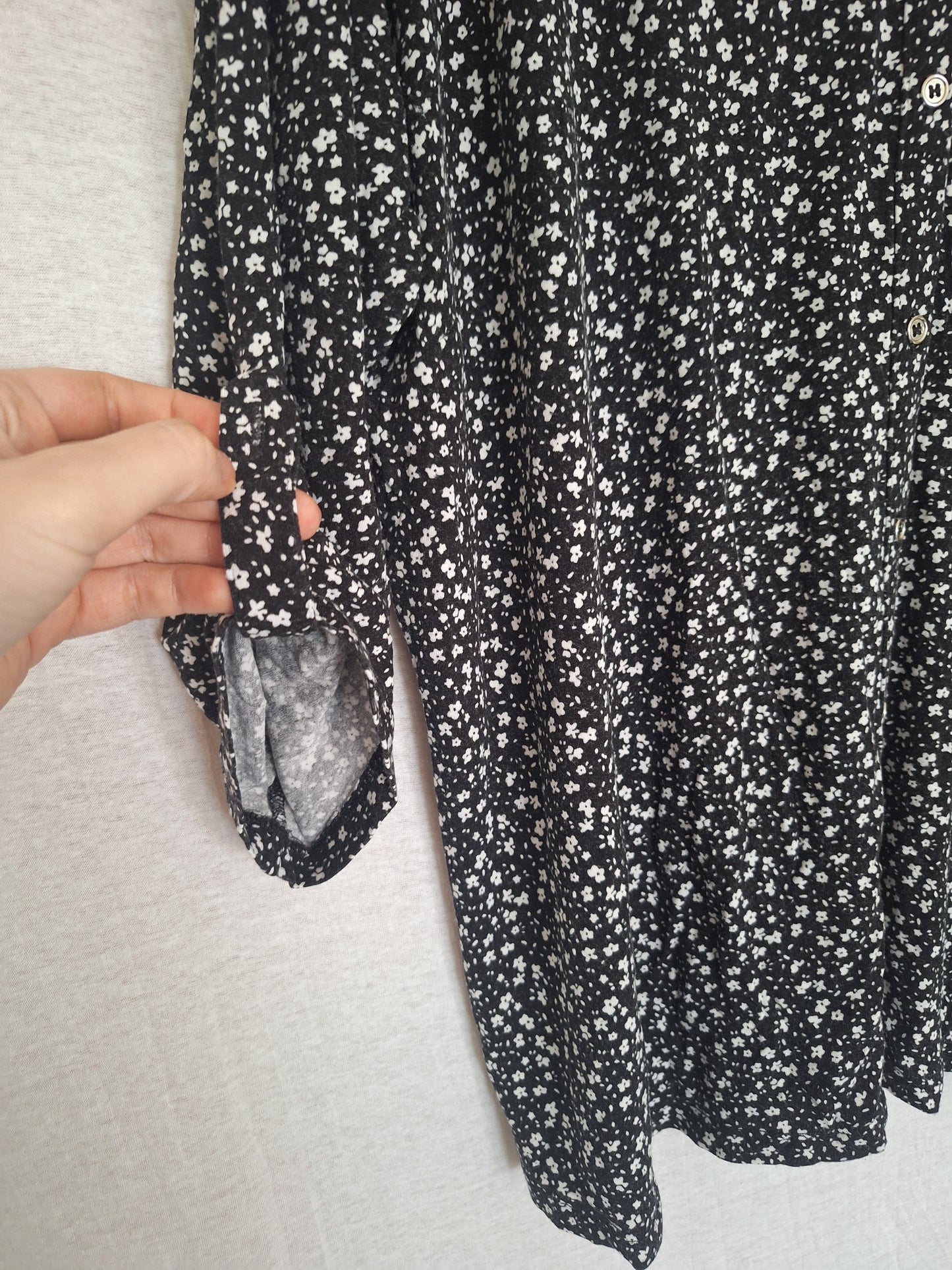 Canda Longbluse Blumenmuster 46