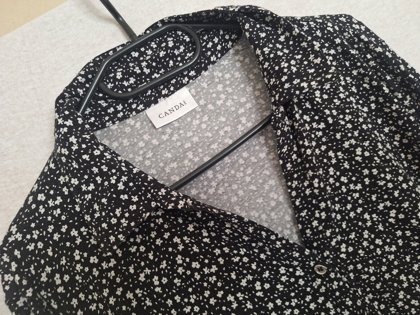Canda Longbluse Blumenmuster 46