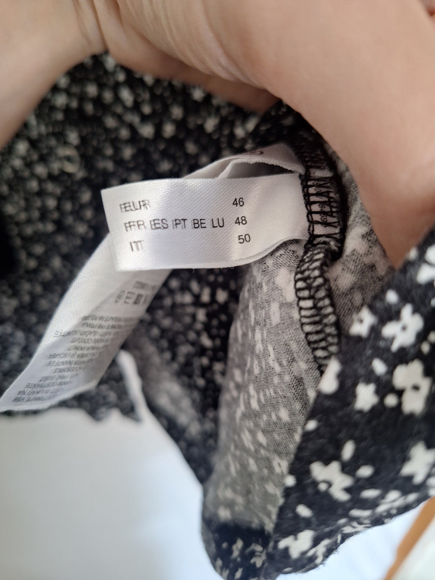 Canda Longbluse Blumenmuster 46