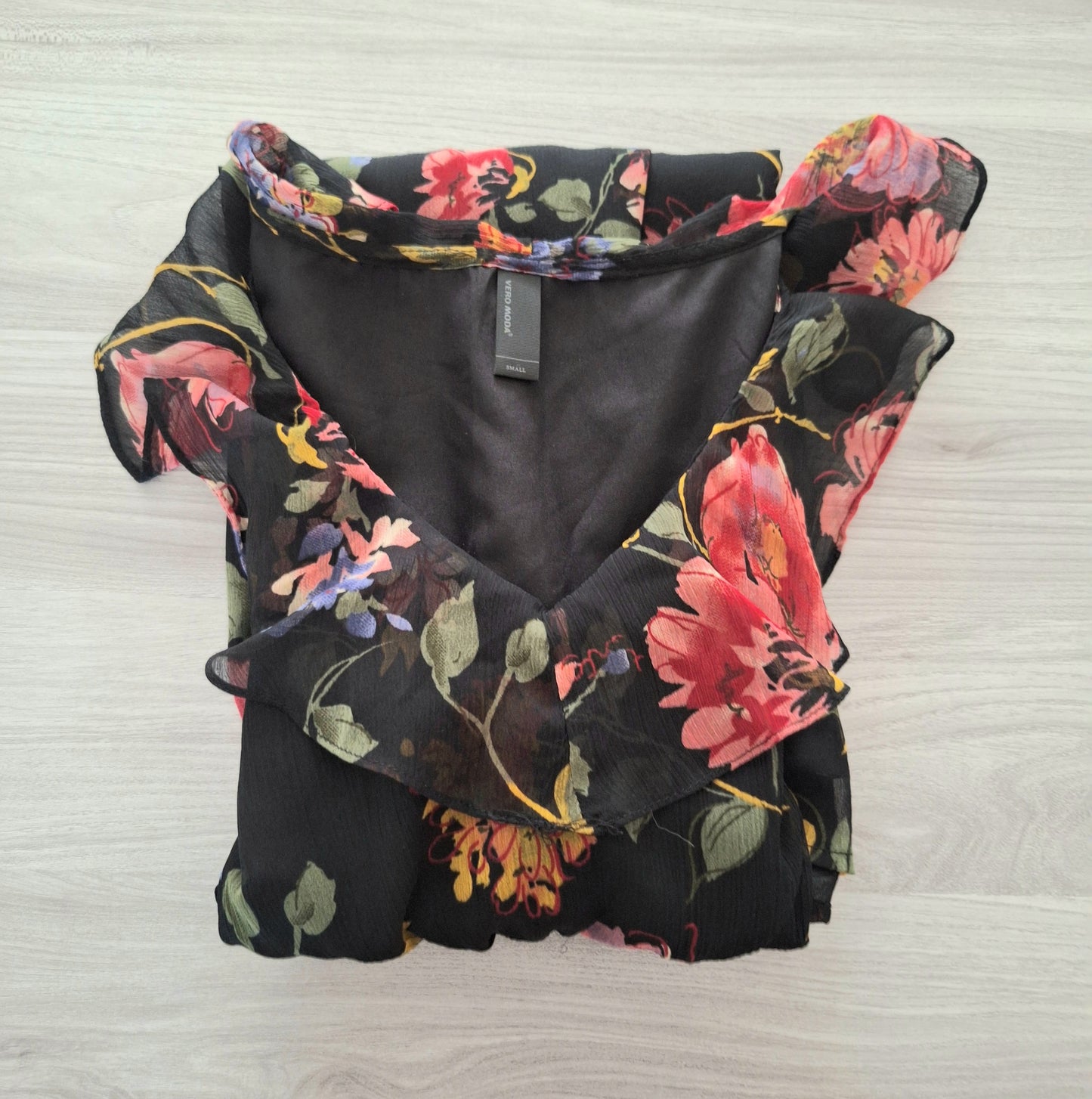 Vero Moda Chiffonkleid Blumen 36