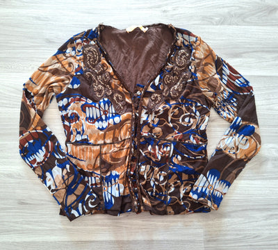 Biba Langarmshirt Pailletten 36