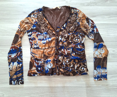 Biba Langarmshirt Pailletten 36