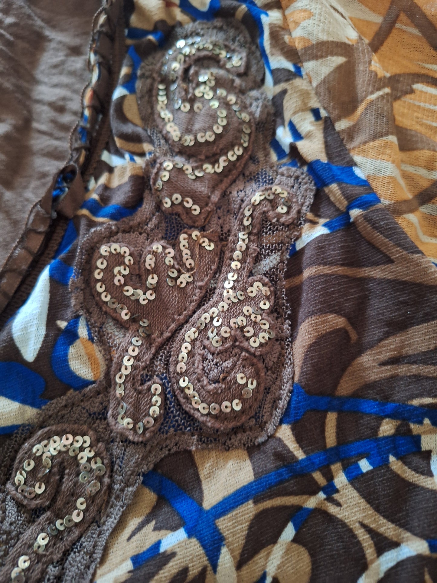 Biba Langarmshirt Pailletten 36