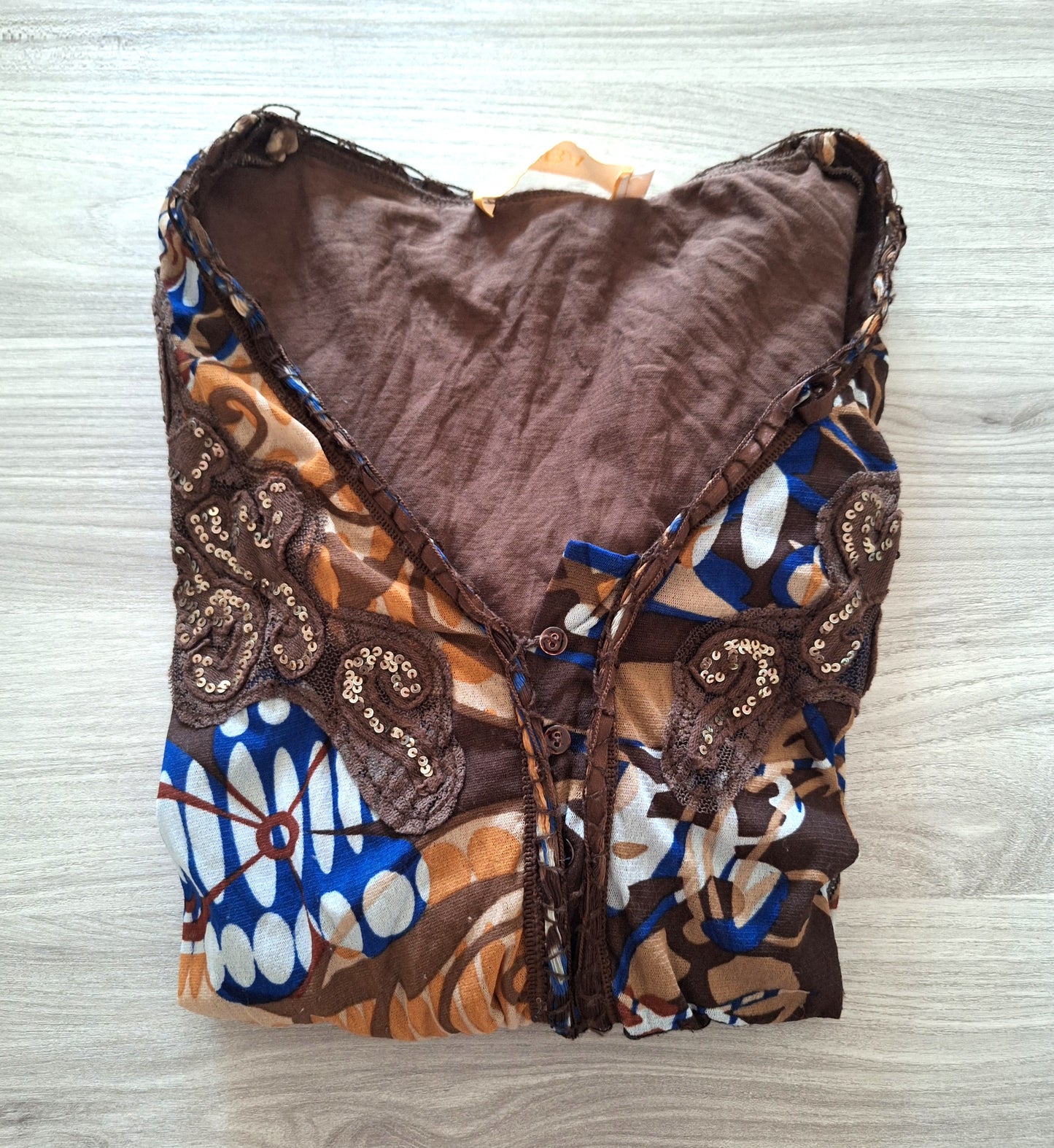 Biba Langarmshirt Pailletten 36