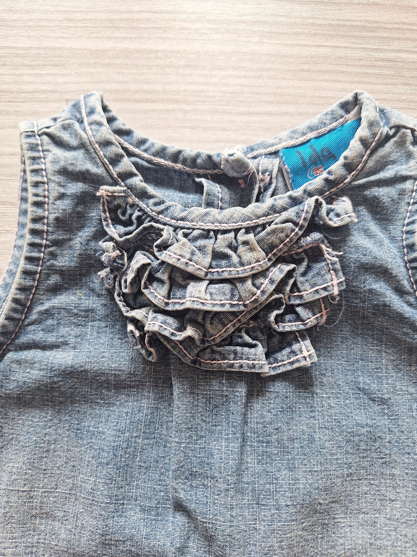 Topolino Jeanskleid Stickereien 68
