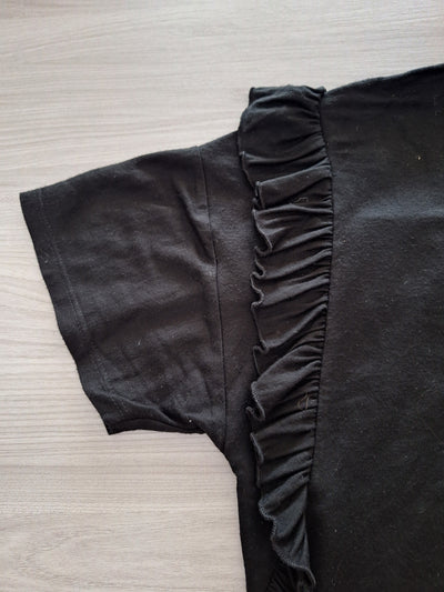 Zara Crop Shirt Rüschen 36