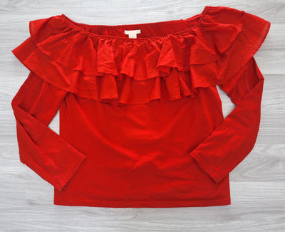 H&M Carmenbluse Volants 42
