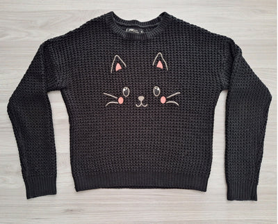 FB Sister Strickpullover Katzenmotiv 36