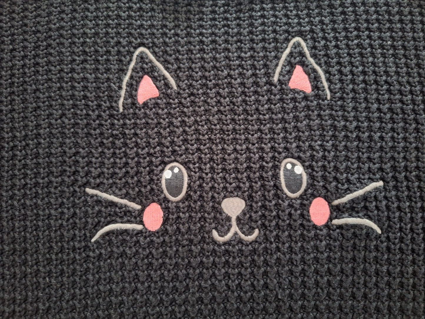 FB Sister Strickpullover Katzenmotiv 36