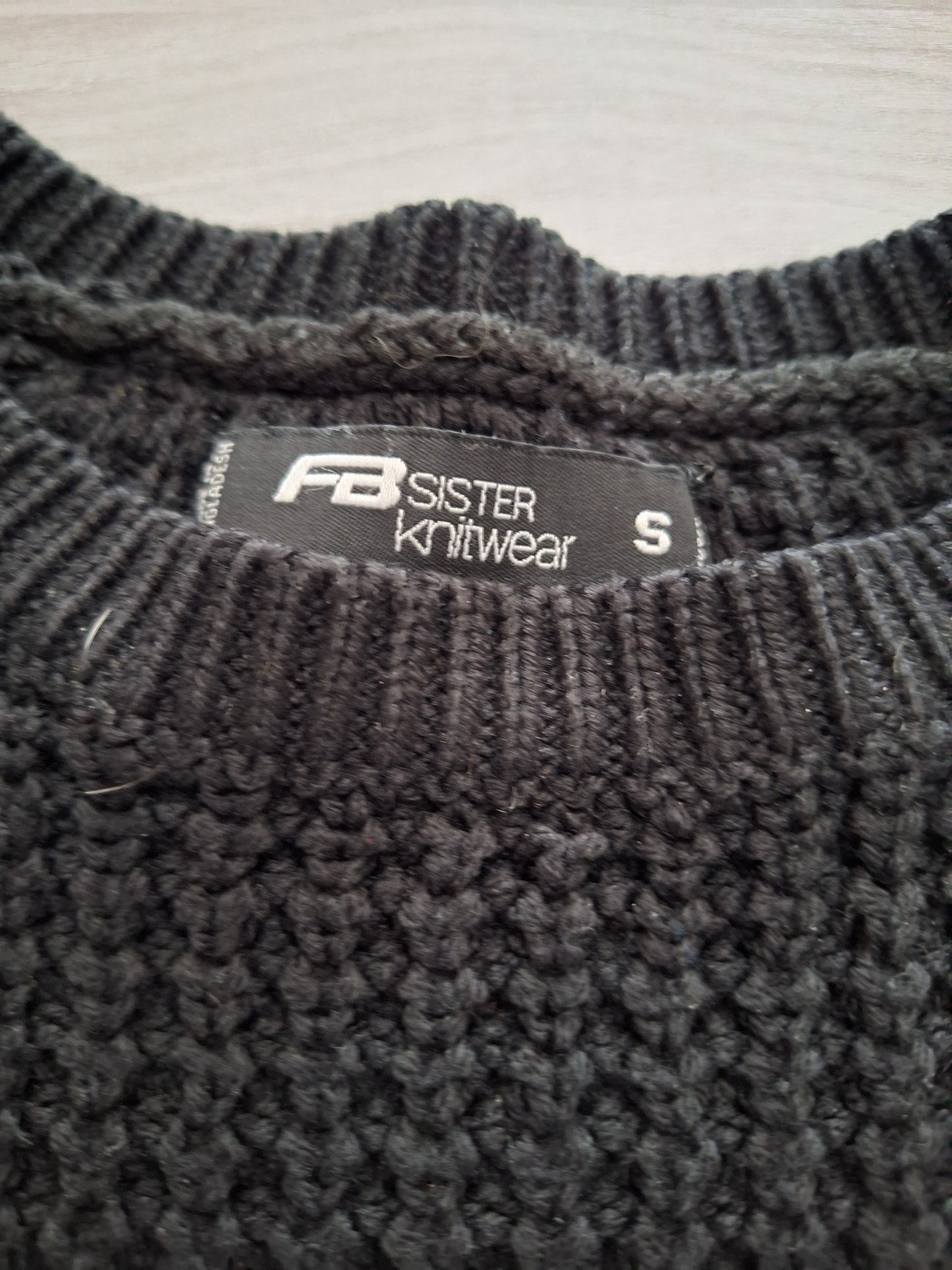 FB Sister Strickpullover Katzenmotiv 36
