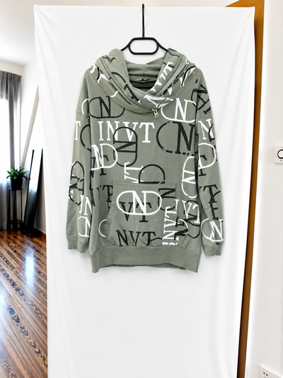 Megi Kapuzenpullover Buchstabenprint 36/38