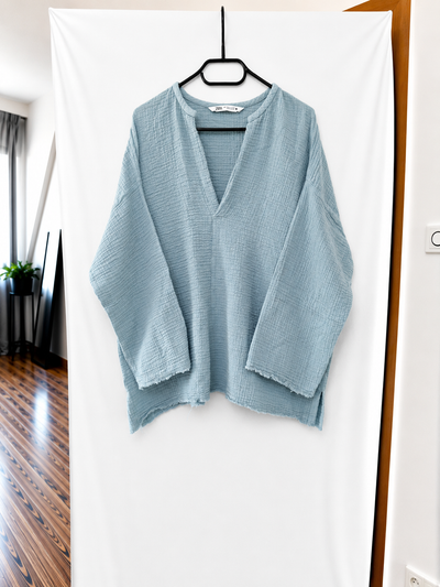 Zara Musselinbluse Tunika 38