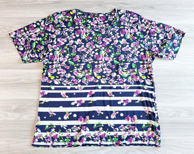 Sonja Blank Shirt Blumenmuster 46