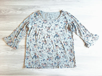Gina Langarmshirt Blumen 40
