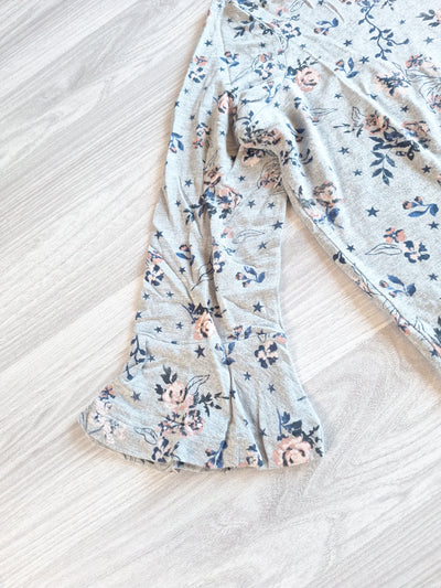 Gina Langarmshirt Blumen 40