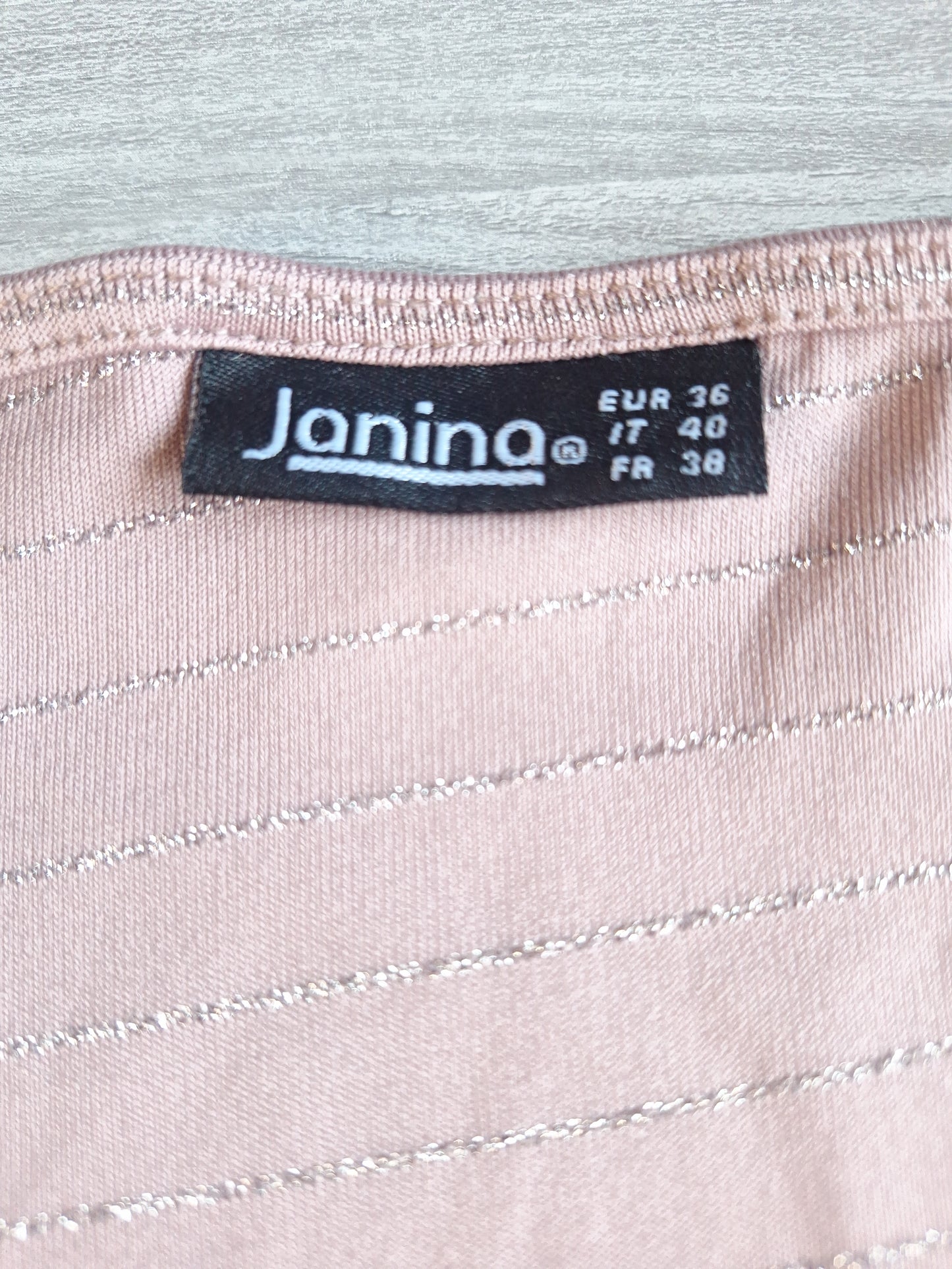 Janina T-Shirt Glitzerstreifen 36