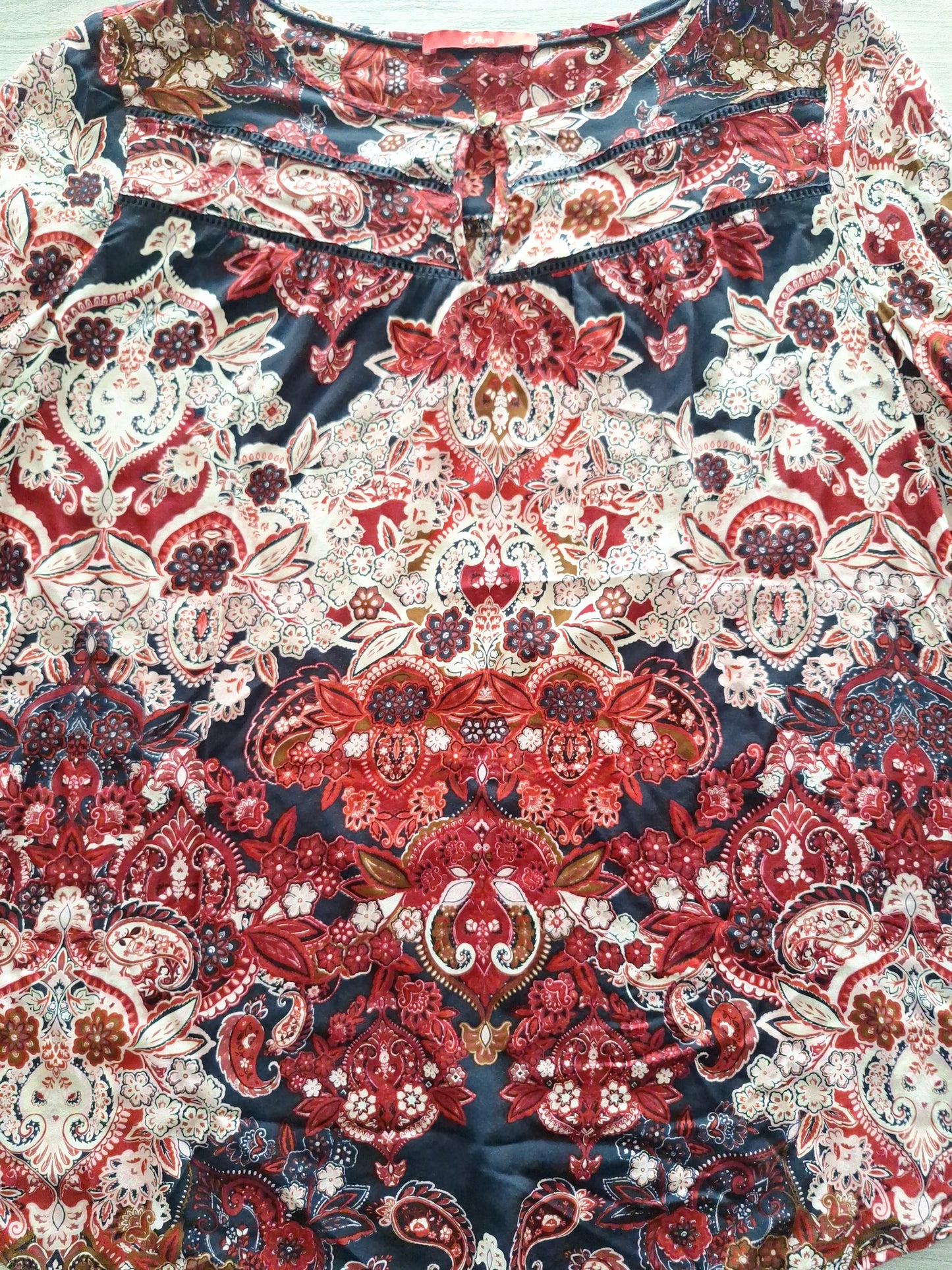 s.Oliver Bluse Paisleymuster 40