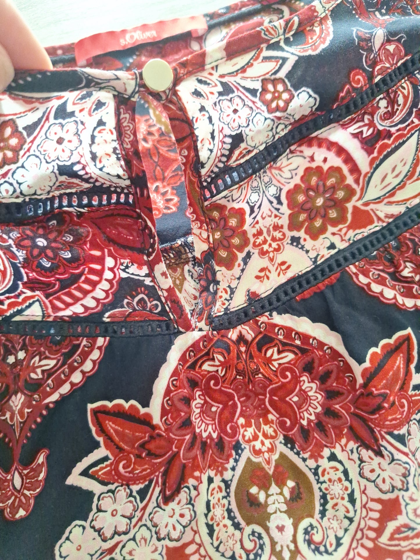 s.Oliver Bluse Paisleymuster 40