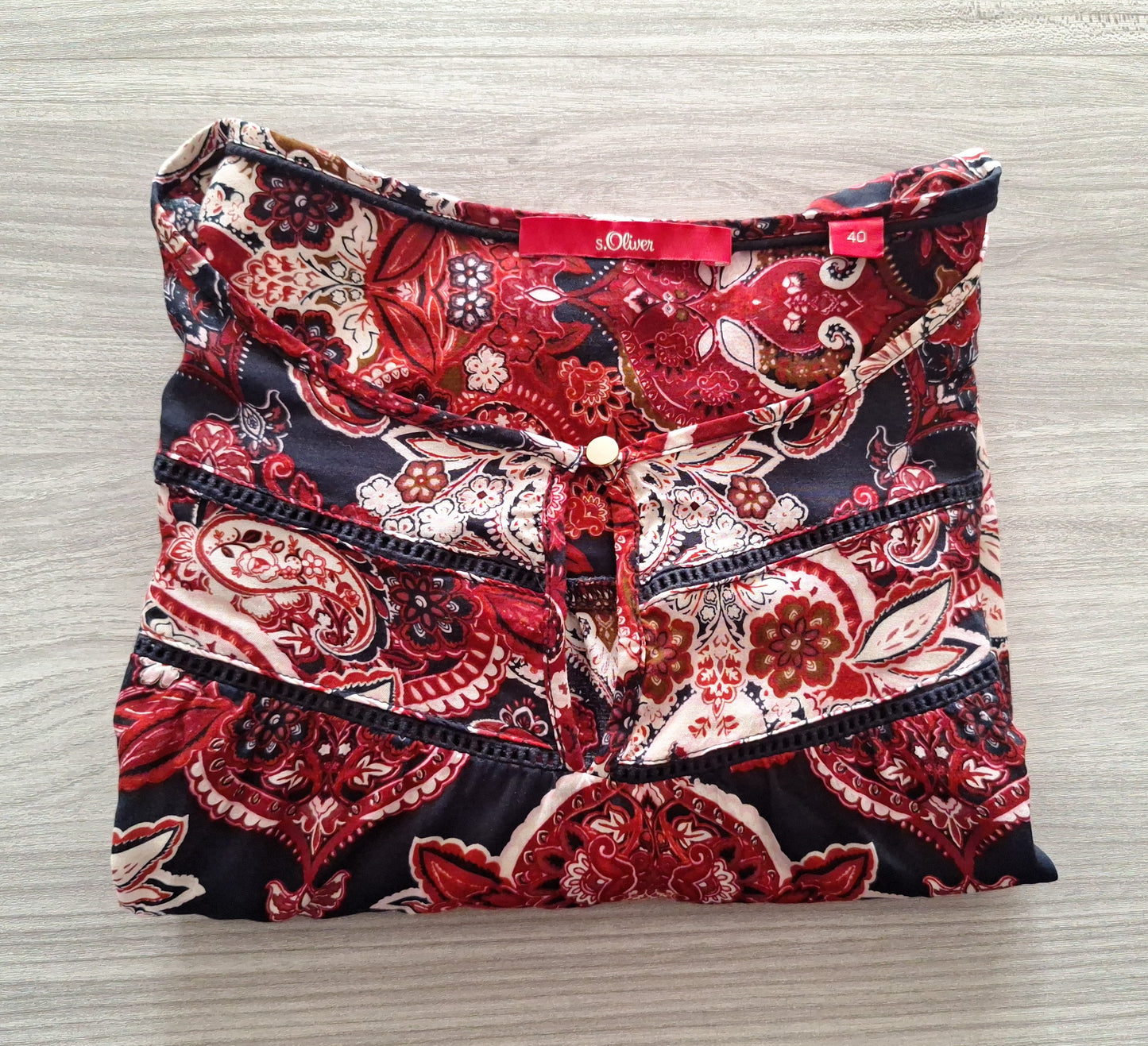 s.Oliver Bluse Paisleymuster 40
