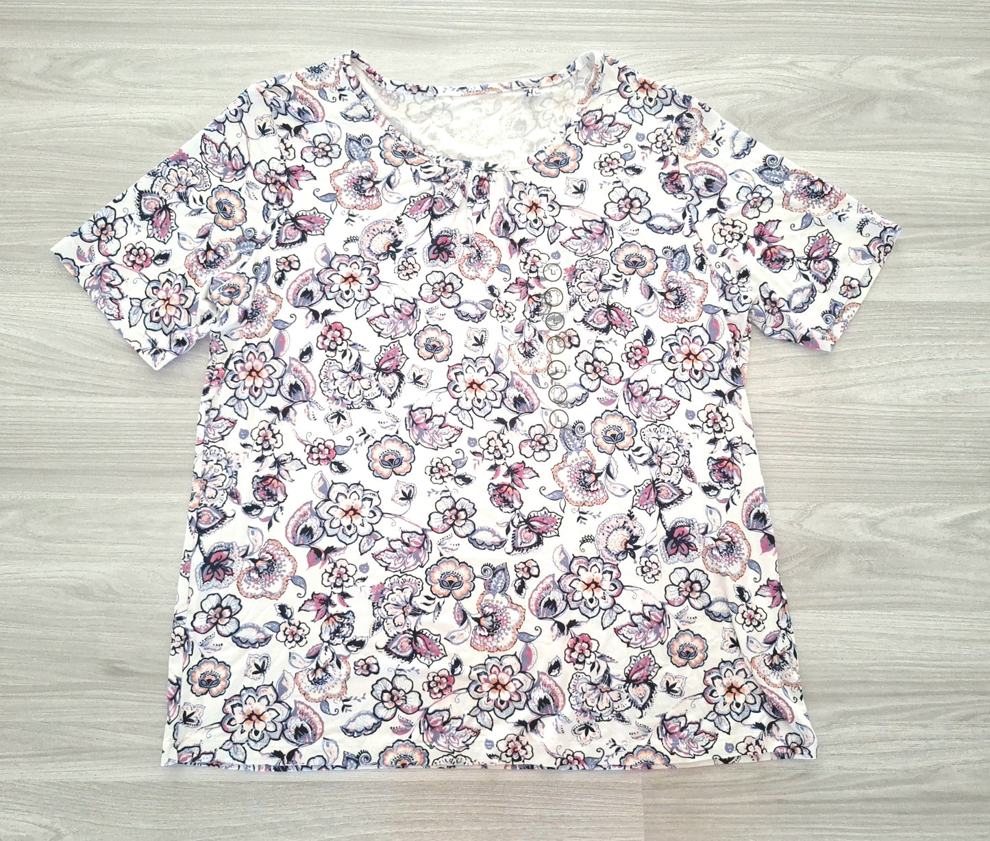 Canda T-Shirt Blumenmuster 40