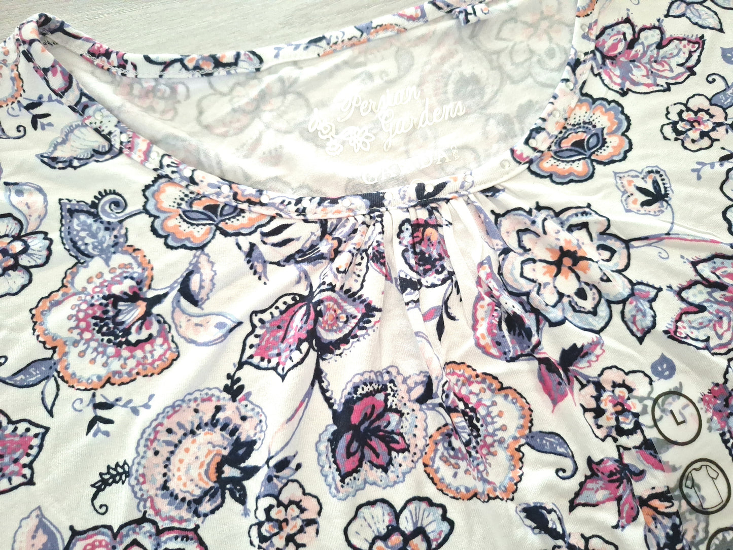 Canda T-Shirt Blumenmuster 40