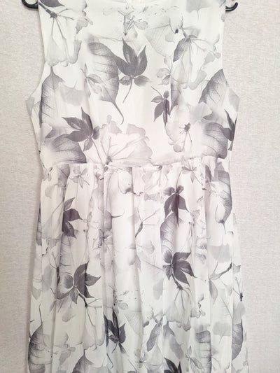 Yishiqi Chiffonkleid Blumenmuster 40