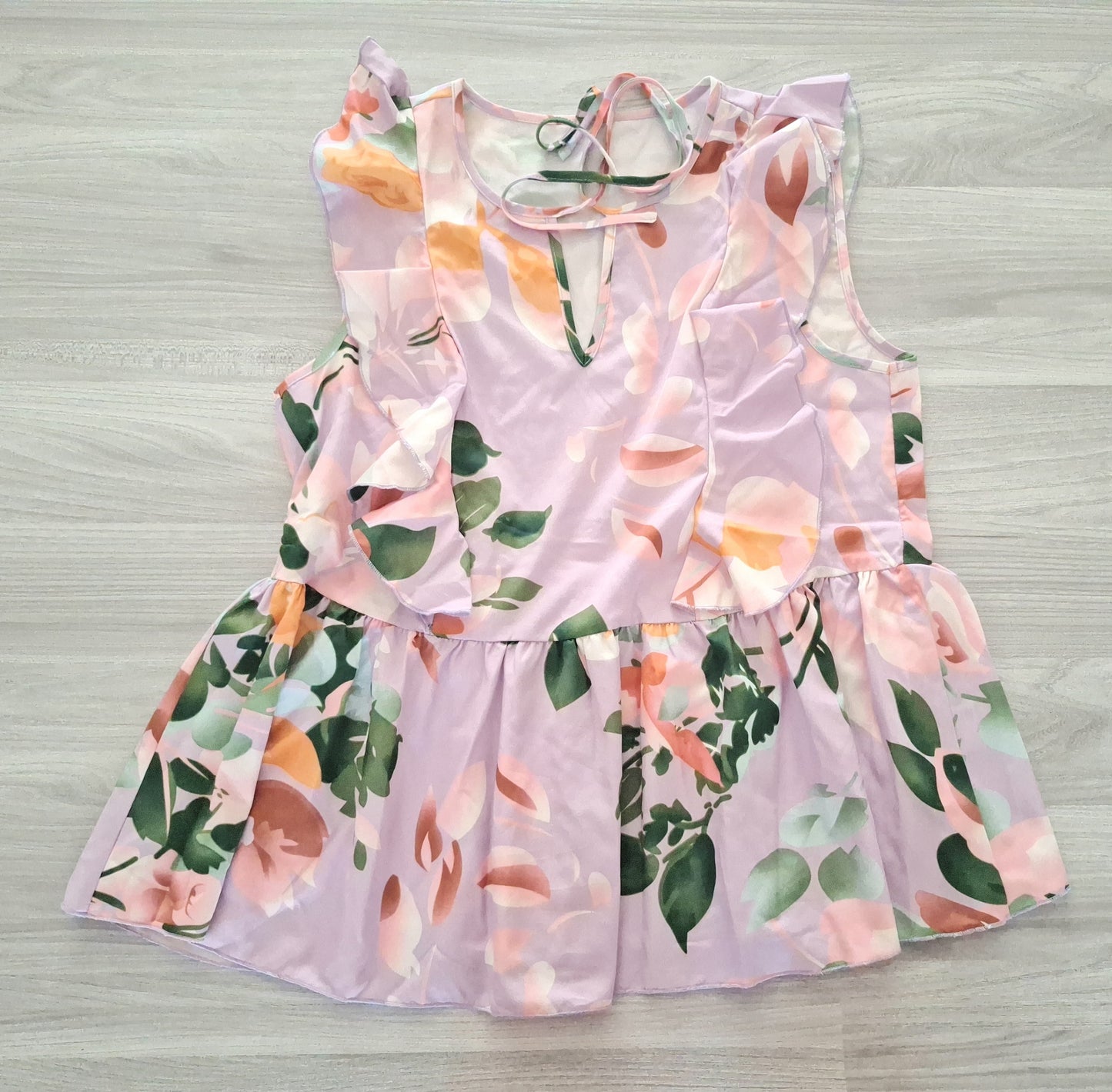 Shein Peplumtop Blumenprint 38