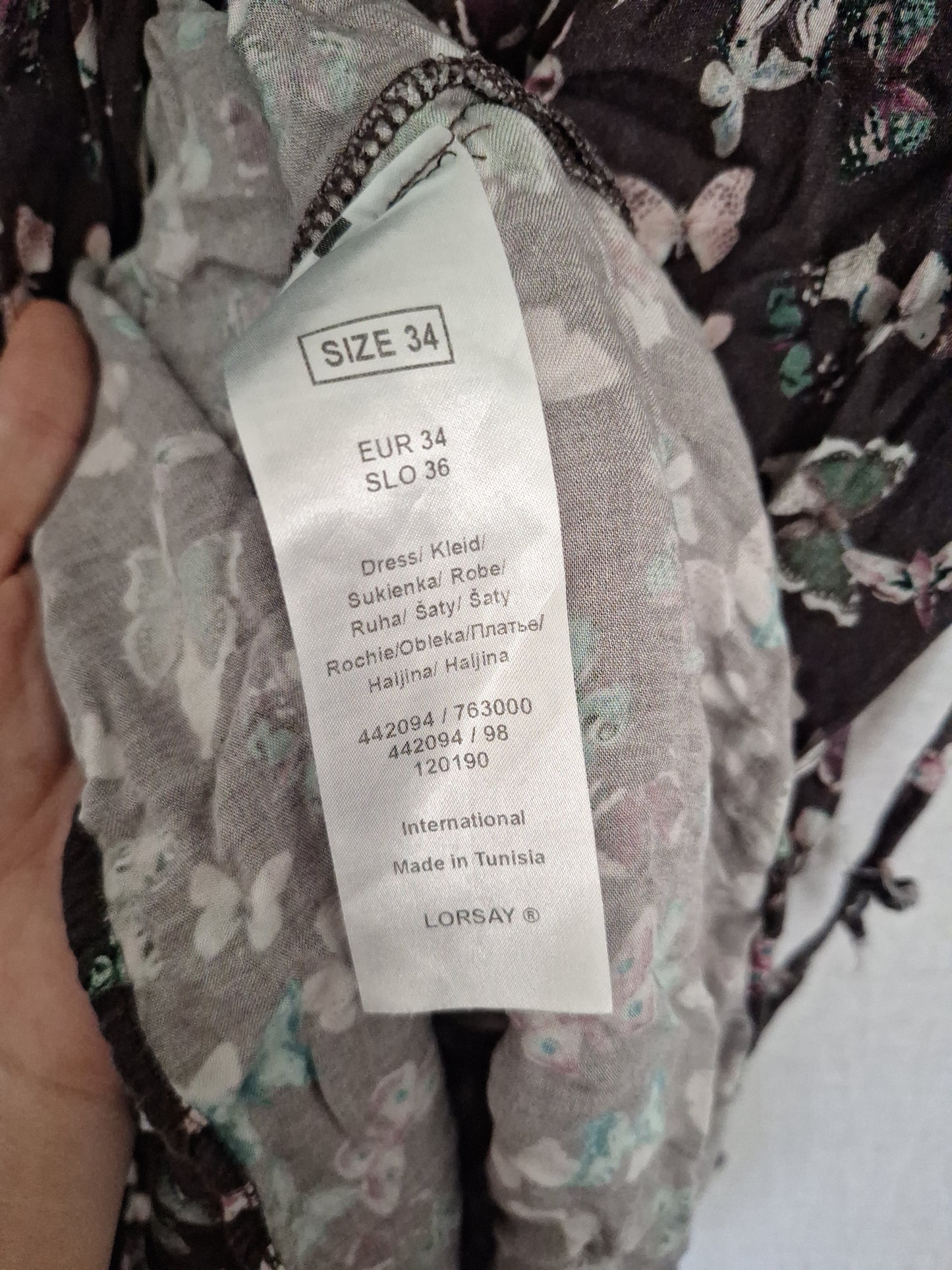 Orsay Langarmkleid Schmetterling 34