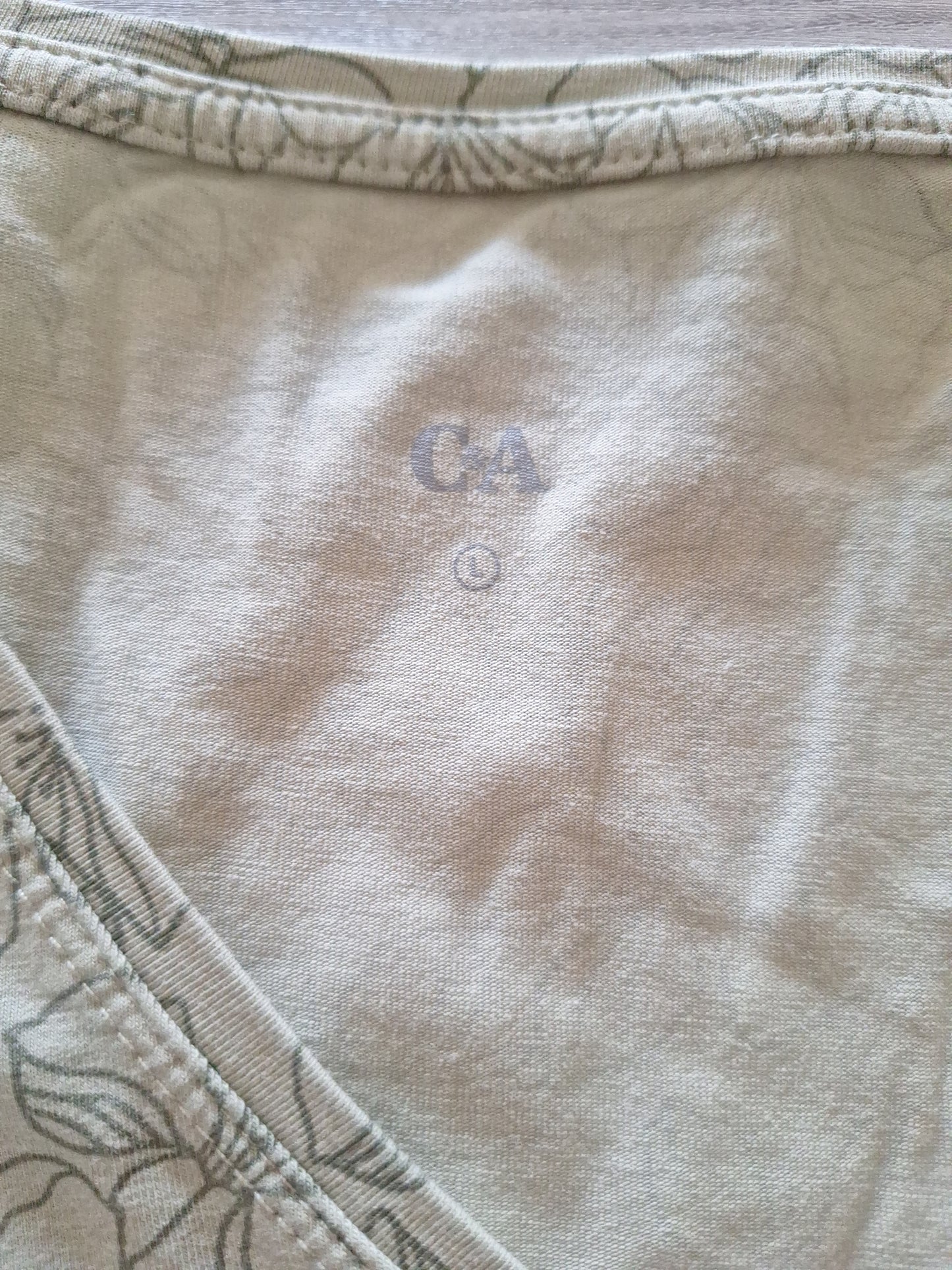 C&A T-Shirt Blumenprint 40