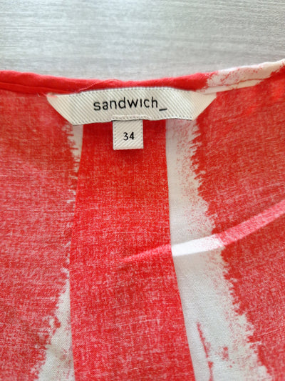 Sandwich Blusentop Streifen 34