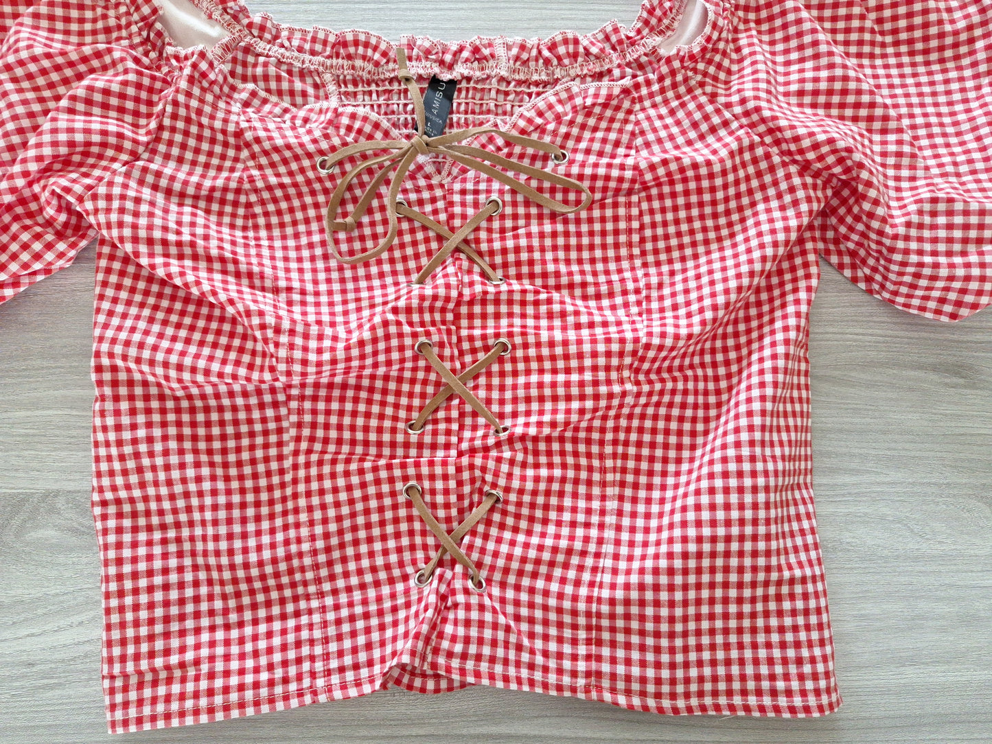 Amisu Carmenbluse Karo 40