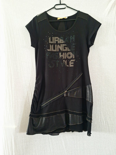 BIBA Shirtkleid Strassprint 36