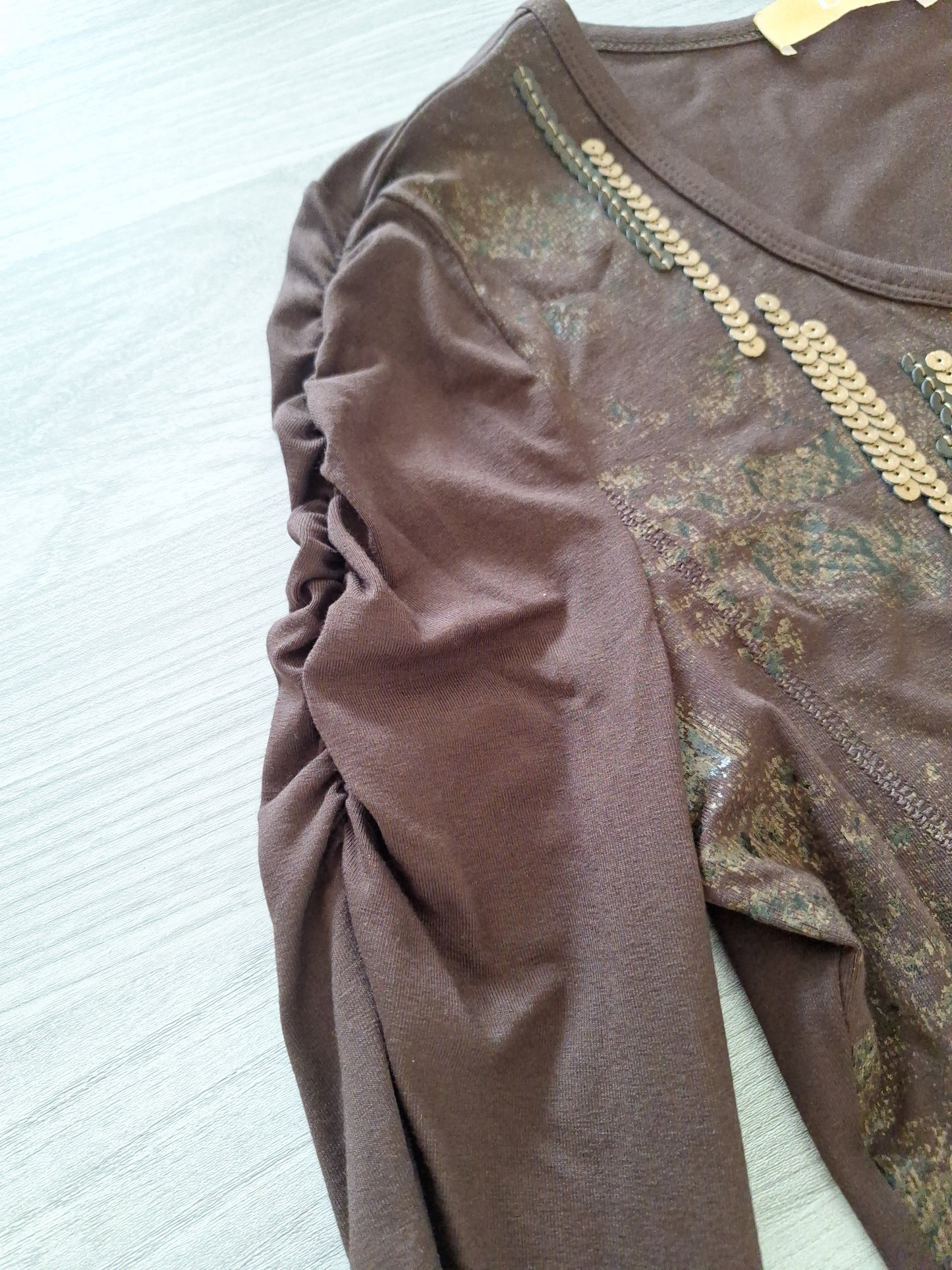 BIBA Langarmshirt Pailletten 36