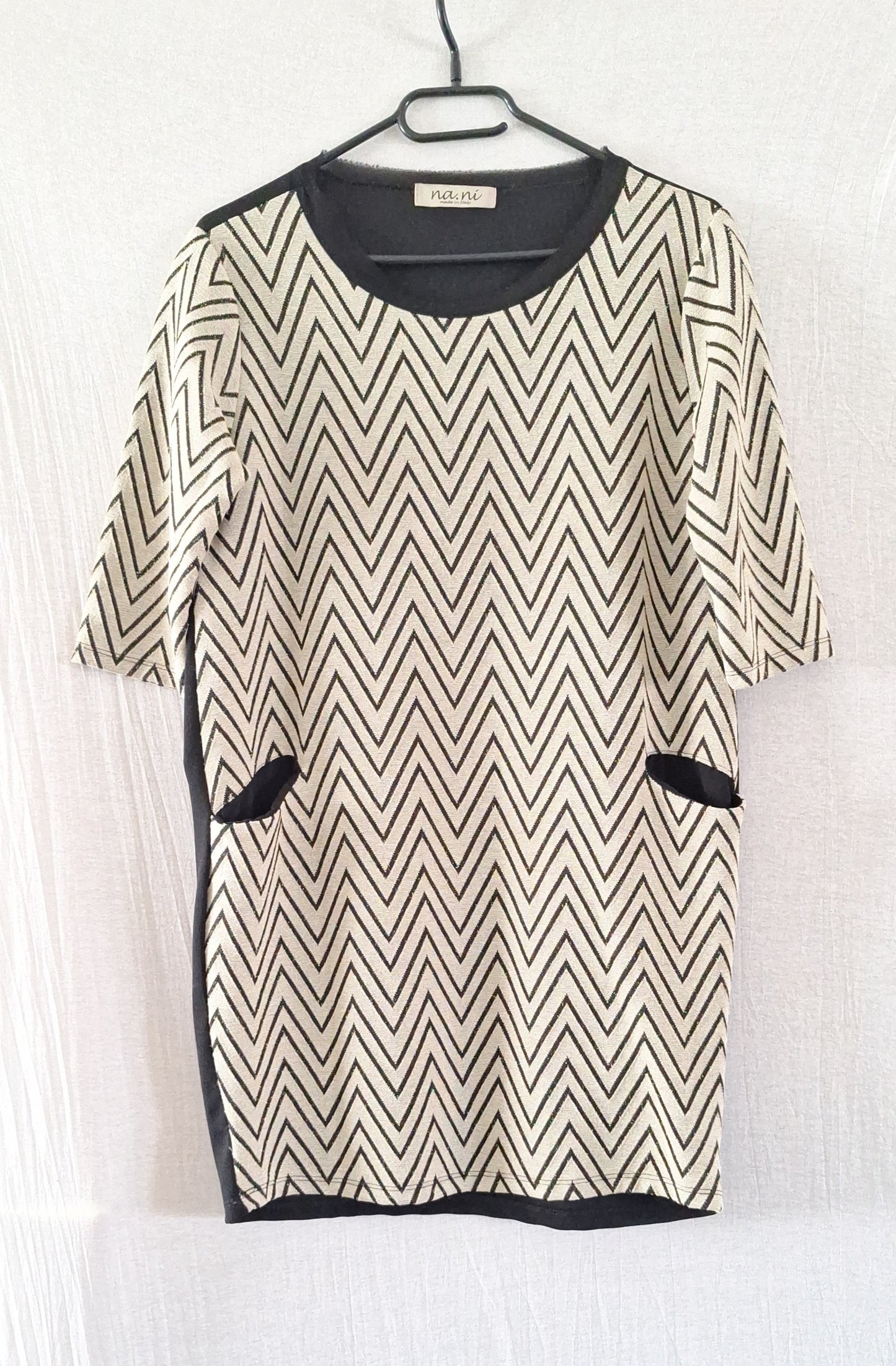 Na-Ni Strickkleid Zickzack 38