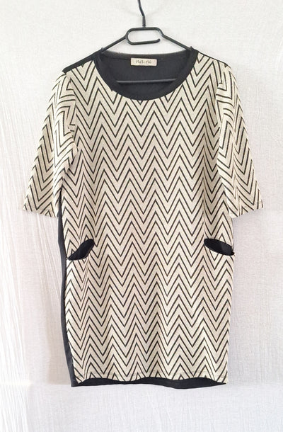 Na-Ni Strickkleid Zickzack 38