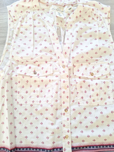 H&M Bordürenbluse 36