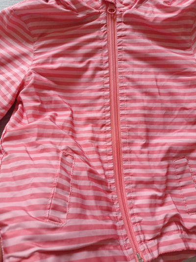 Bubble Gum Regenjacke Gestreift 80