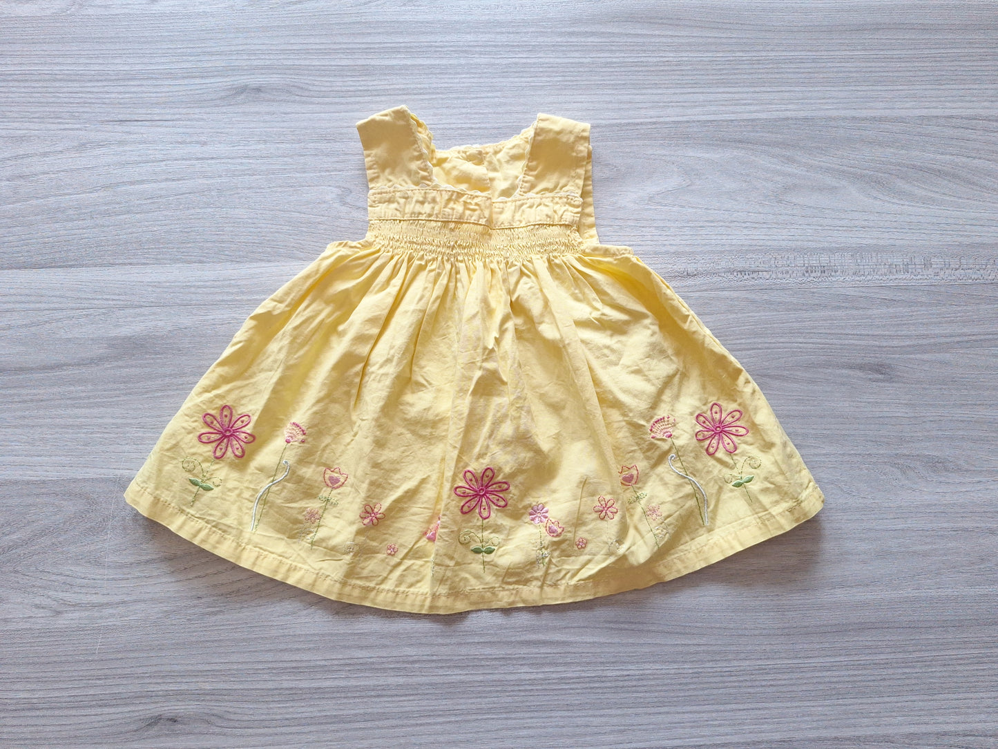 BabyChic Kleid Blumenstickerei 68
