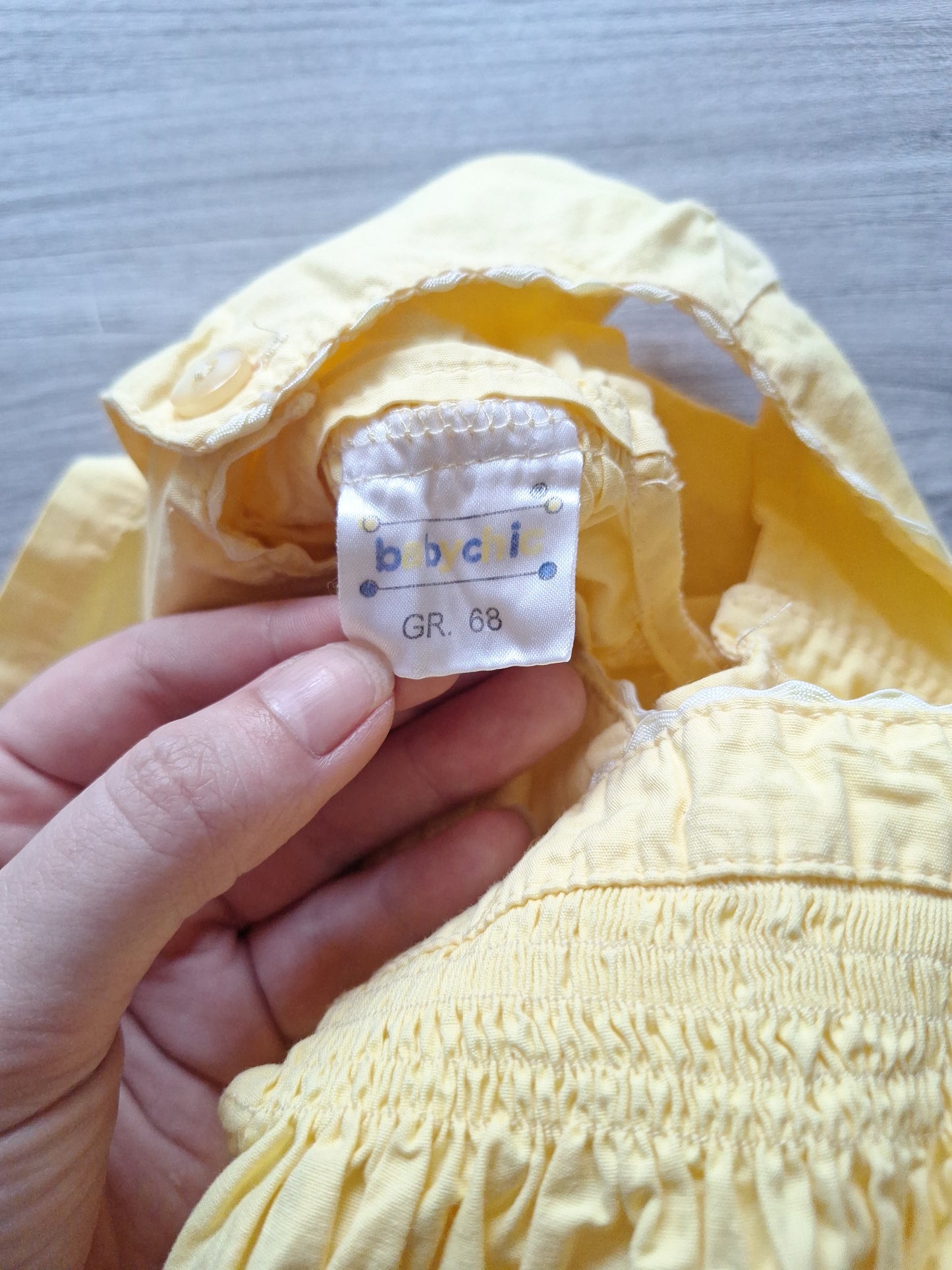 BabyChic Kleid Blumenstickerei 68