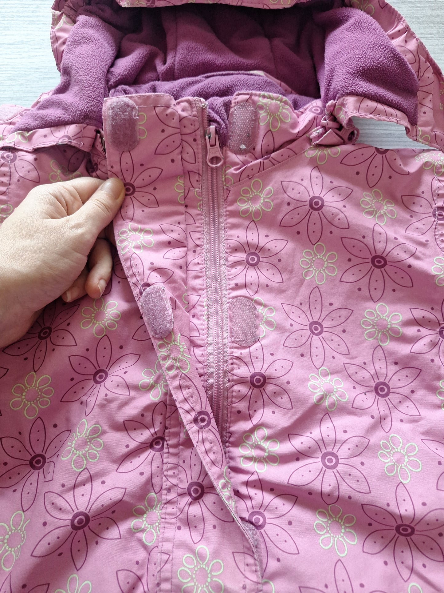 TCM Winterjacke Blumen 98/104