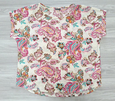 Laura Torelli Blusenshirt Paisley 40