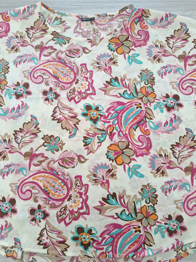 Laura Torelli Blusenshirt Paisley 40