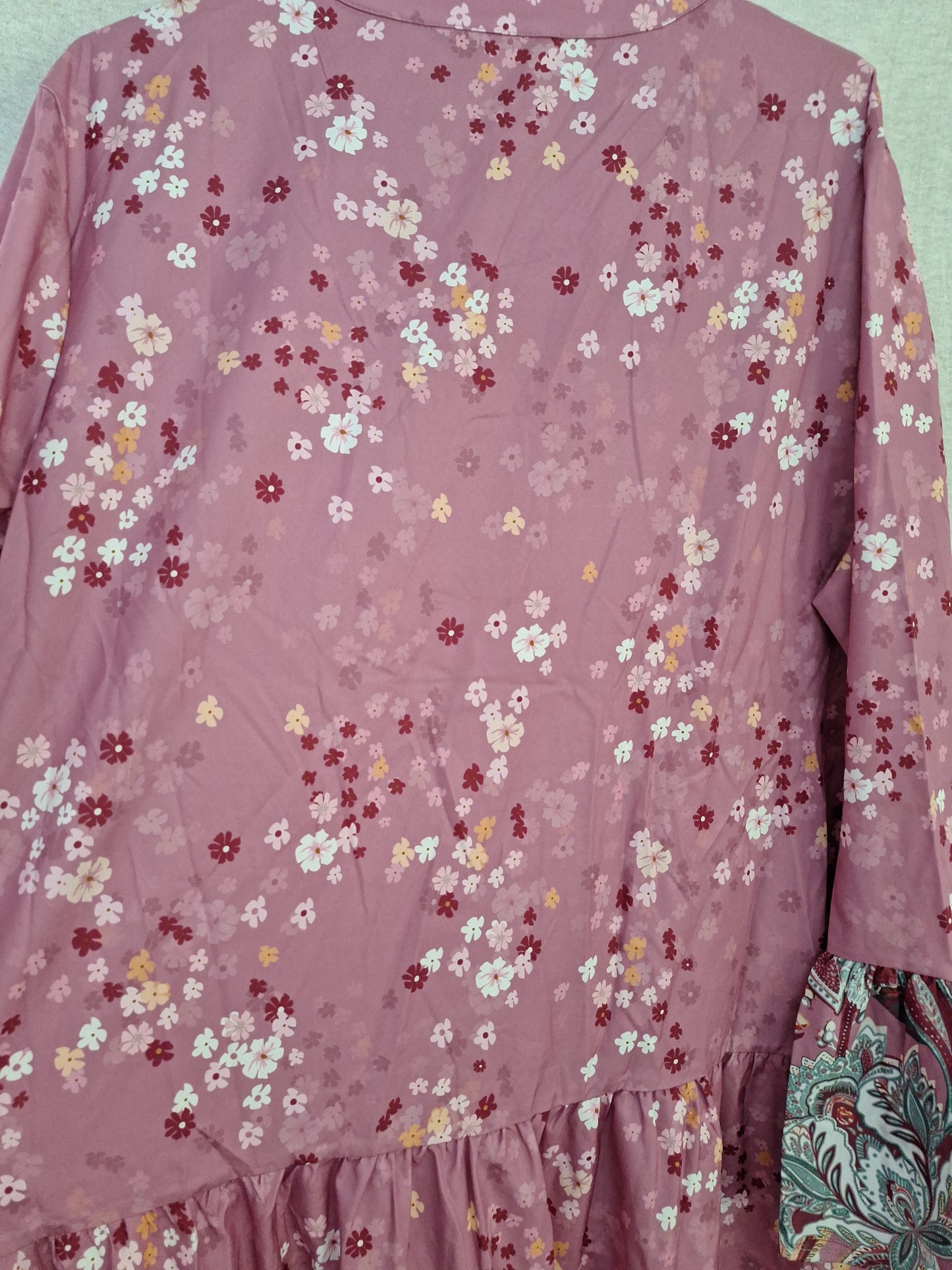 Noracora Langarmkleid Blumen 40