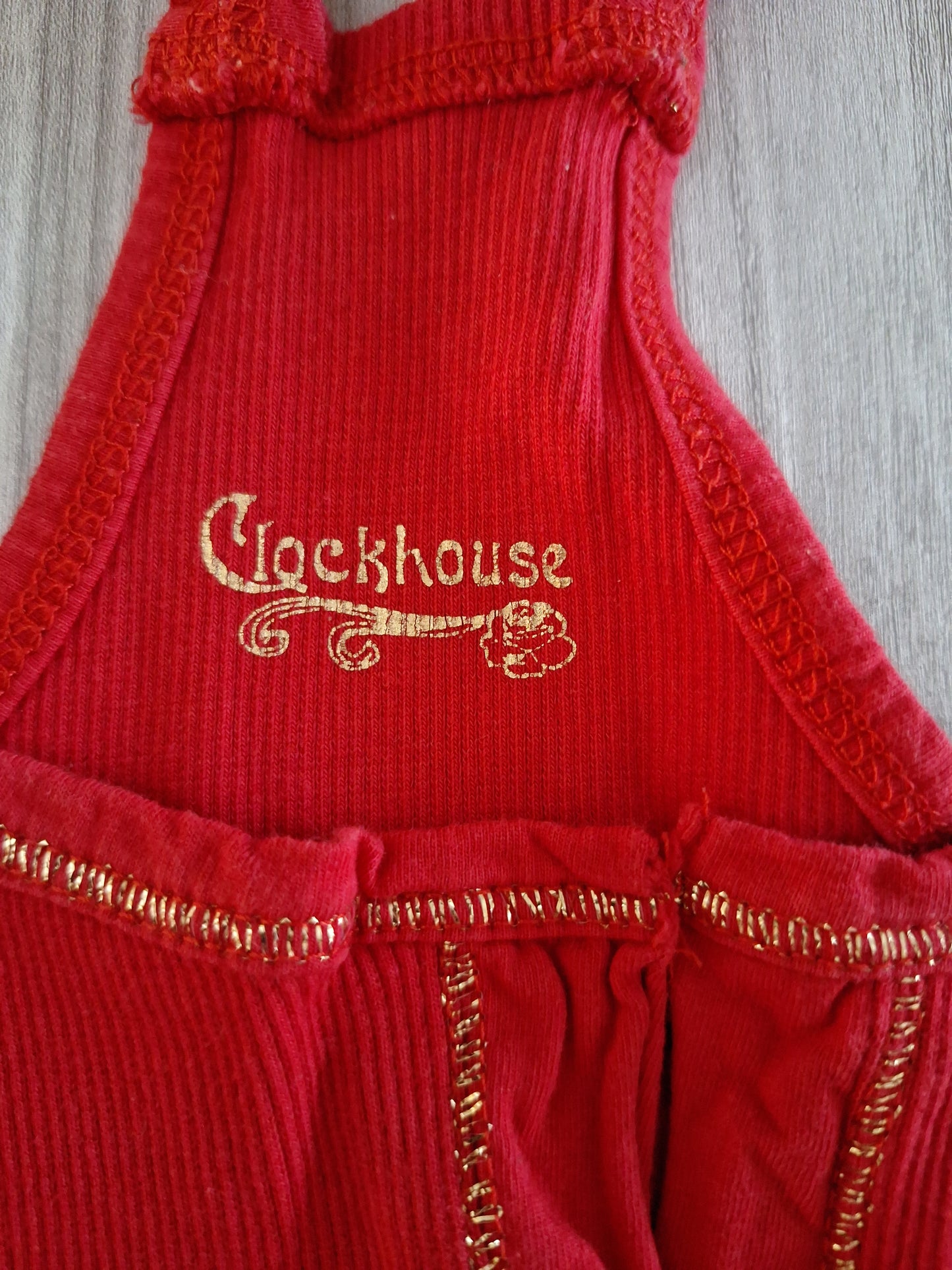 Clockhouse Trägertop Gold 38