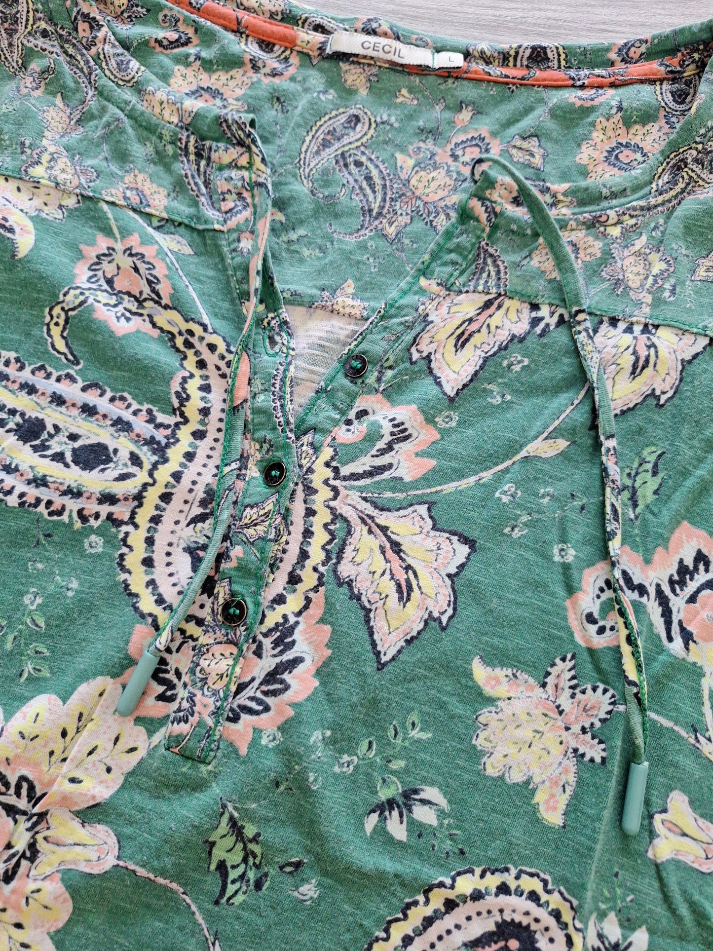 Cecil Langarmshirt Paisley 40