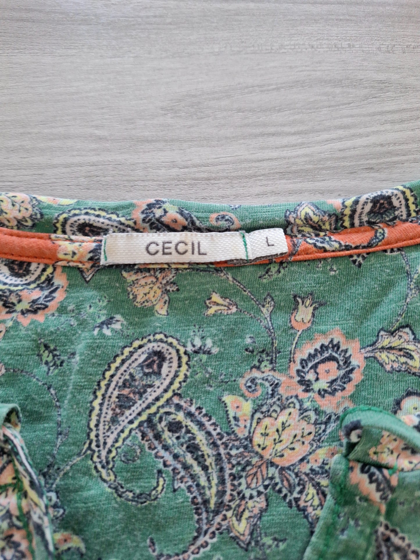 Cecil Langarmshirt Paisley 40