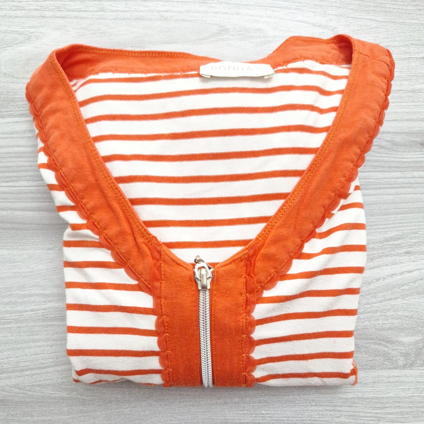 Bonita Sweatshirtjacke Streifen 40