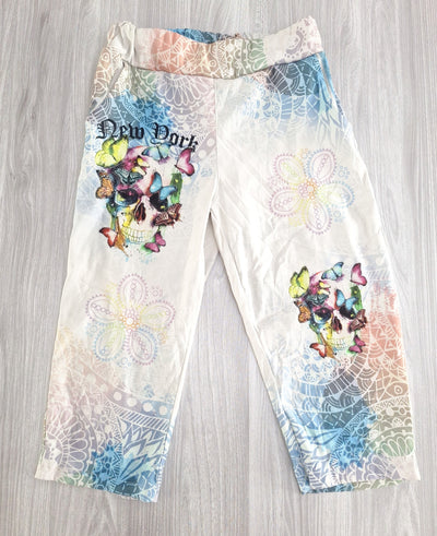 Caprihose Totenkopf 36