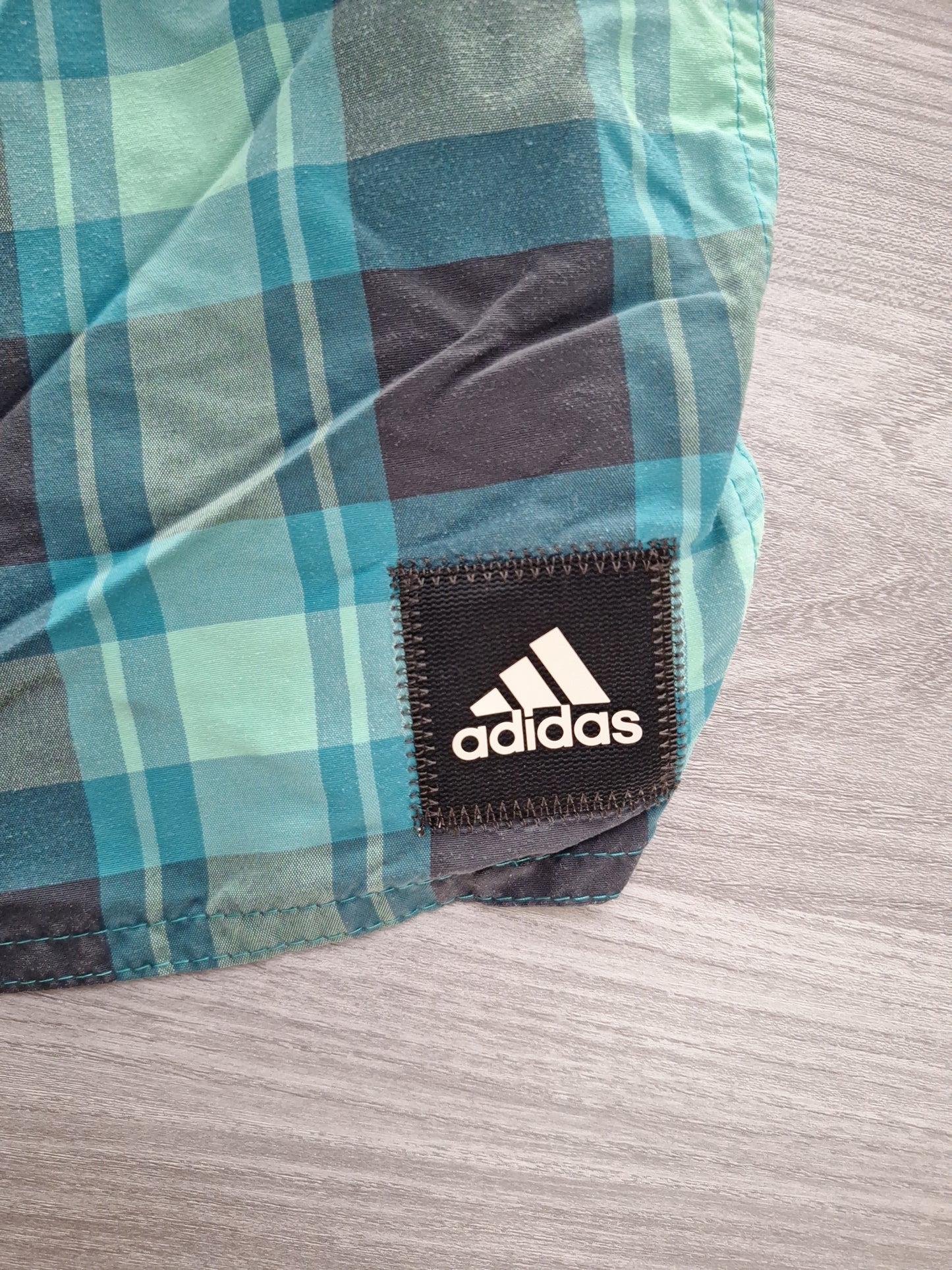 Adidas Badeshorts Kariert XL