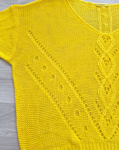Janina Strickpullover Lochmuster 44/46